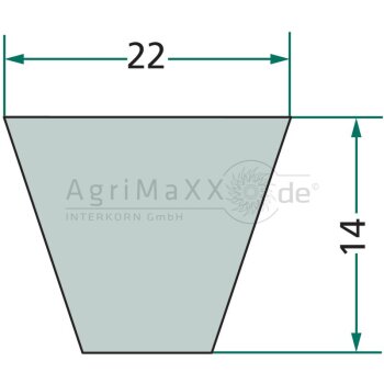 CONTITECH Keilriemen - 22.0x2120