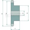 Kettenrad einfach ASA 120
