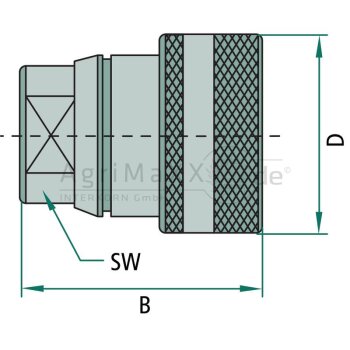 Faster VFB Muffe IG 1/2"" BSP mit Hydr. Sperre...