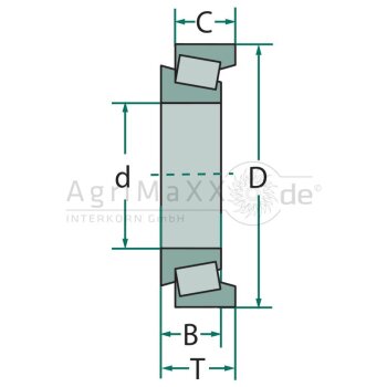 SKF Kegelrollenlager 32206