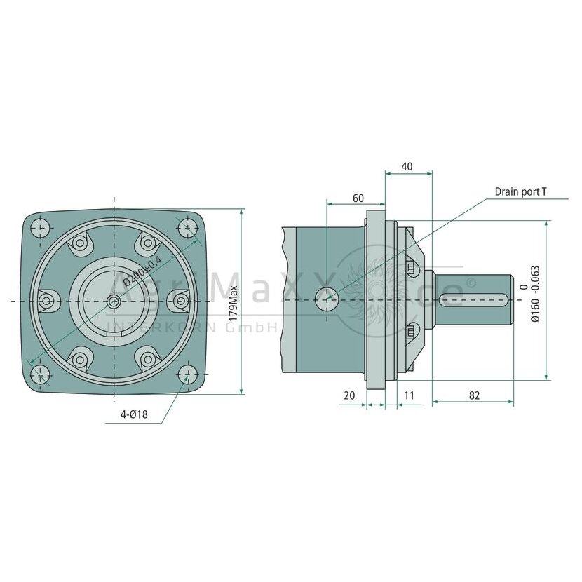 Motor BMV 400cc D=50mm 1""