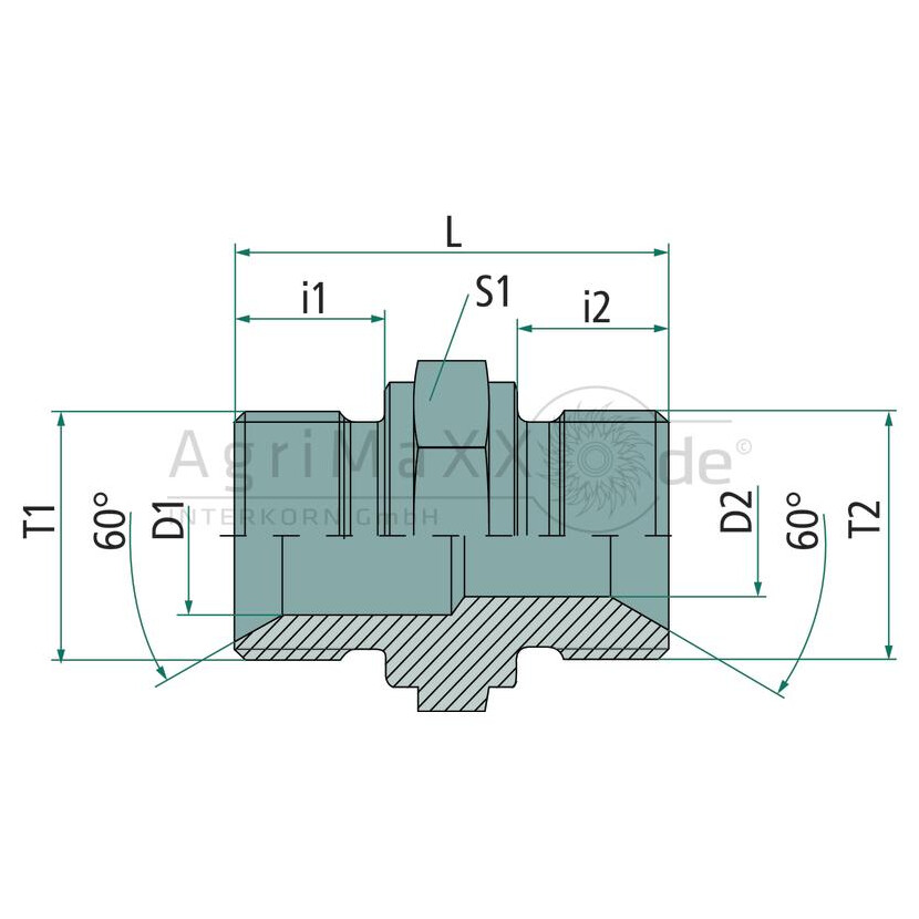 PH GA-AGR 5/8 - AGR 1/2 VA - 1050510-10-08