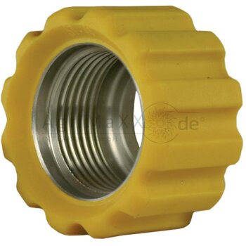 &Uuml;berwurfmutter 22x1,5 16,4 mm Gelb VA