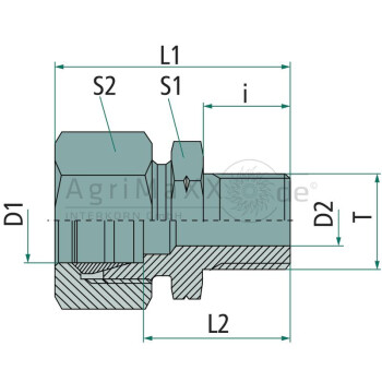 PH GEV 12 S-1/2"" NPT VA - GE-S-12-1/2"-NPT