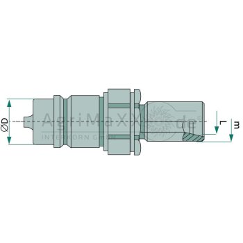Faster CNV08 Stecker AG M22x1,5 (15L) Schott Kürz -...