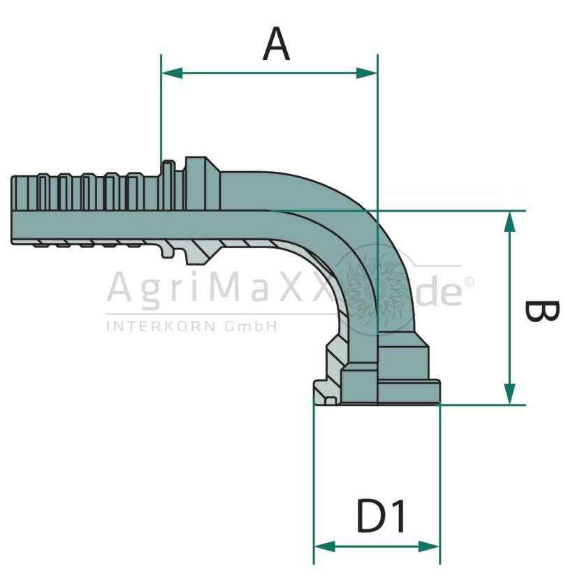 PN 25 SFL 1.1/4"" 90° DS