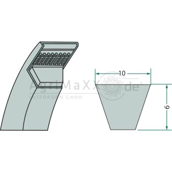 CONTITECH Keilriemen - 10.0X1150