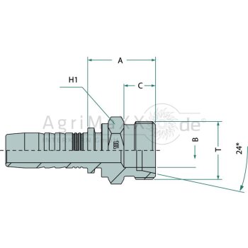 Manuli PN 06 AGL M12x1.5 (6L) - M11110-04-12