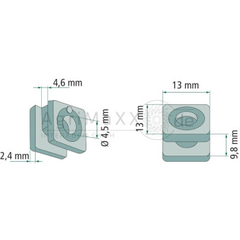 Fadenöse - Länge: 13 mm