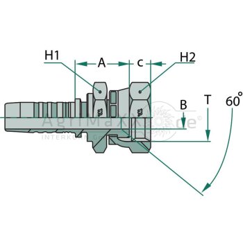 Manuli PN 25 DK-TYTA 1“ - M23811-16-16