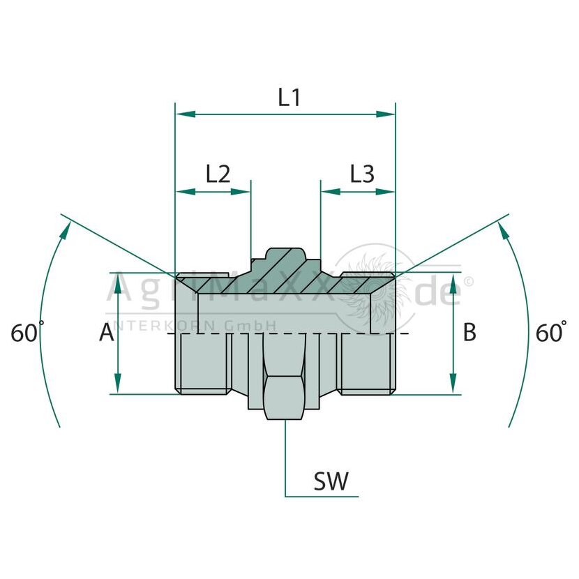 GA 3/8 M-BSP x 5/8