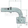 Manuli PN 25 DKOS M36x2.0 90° (25S) - M21692-16-36