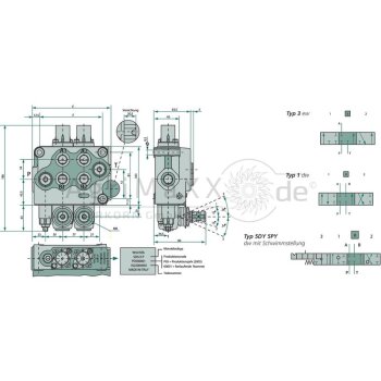 Walvoil Monoventile SD5-1-P-38L-AET - 102131004