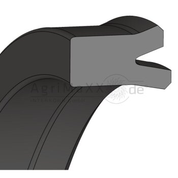 Asymmetrischer Nutring