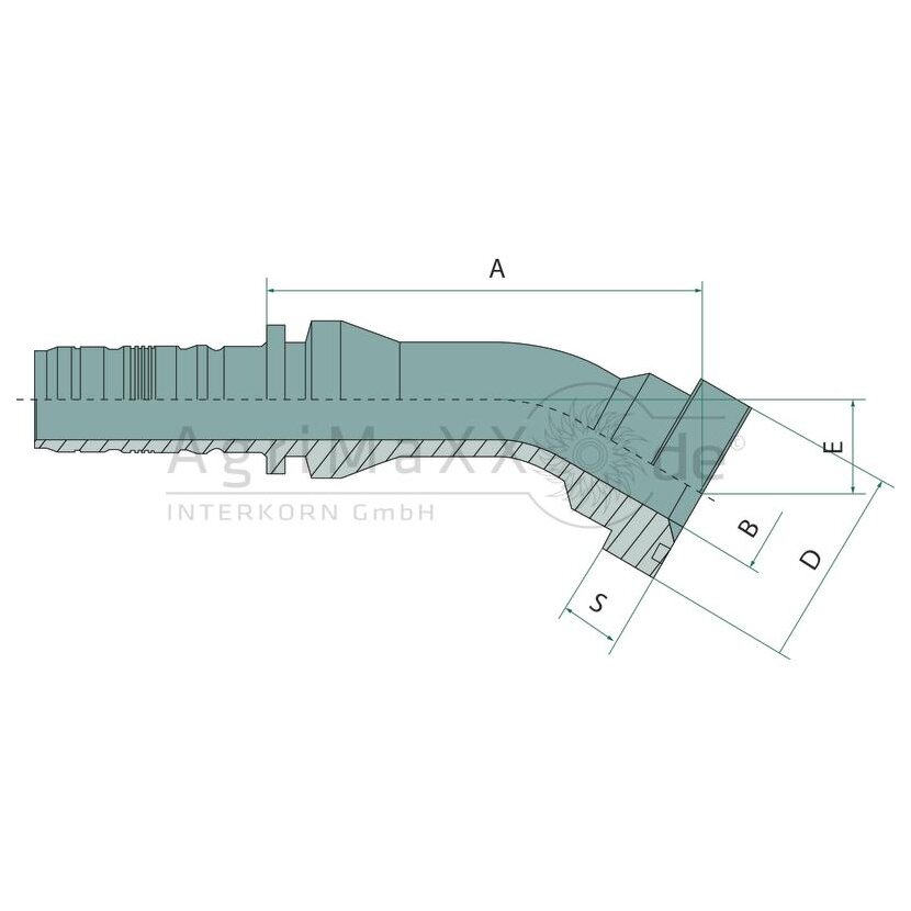 Manuli PN 20 SFS 1"" CAT 30° - M83931-12-16