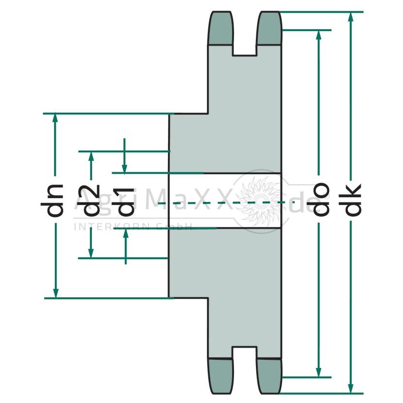 Kettenrad - Länge: 38 mm