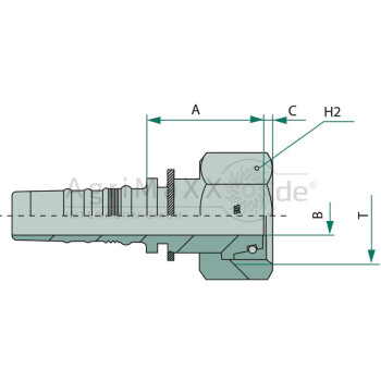 Manuli PN 20 DKOS M36x2 IL (25S) - M41613-12-36