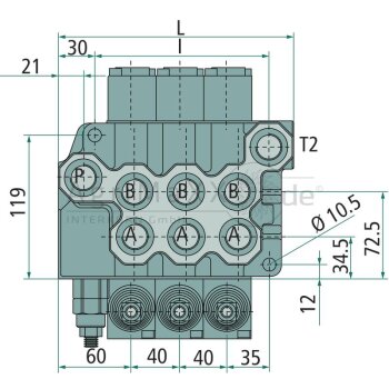 BLB Monoventile BM 100/2 GU-(2x) MO-B1-T - 93011004