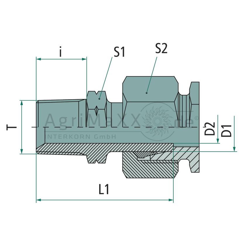 PH EGV 35 L- 1.1/4"" NPT VA - EVGE-L-35-1 1/4"-NPT