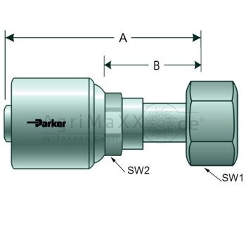 Parker PNE 08 DKOL M16x1.5 (10L) - 1CA48-10-5