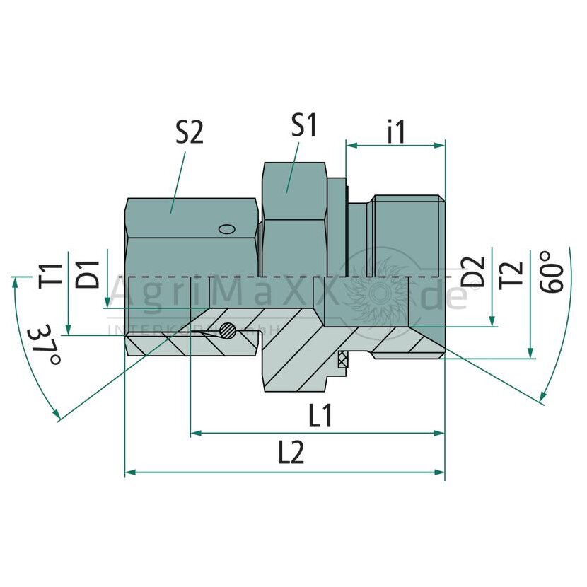 PH GA-DKJ 1.5/8 - AGR 1.1/4 WD VA - 206661