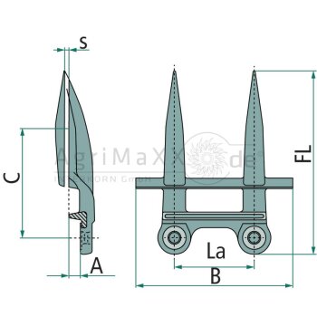 Doppelfinger - Durchmesser: 11 mm