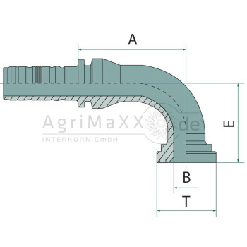 Manuli PN 20 SFL 1"" 90° - M83391-12-16