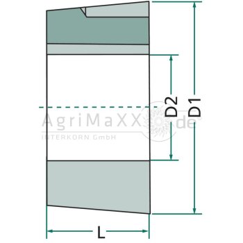 Konus-Klemmbuchse - Länge: 31,8 mm