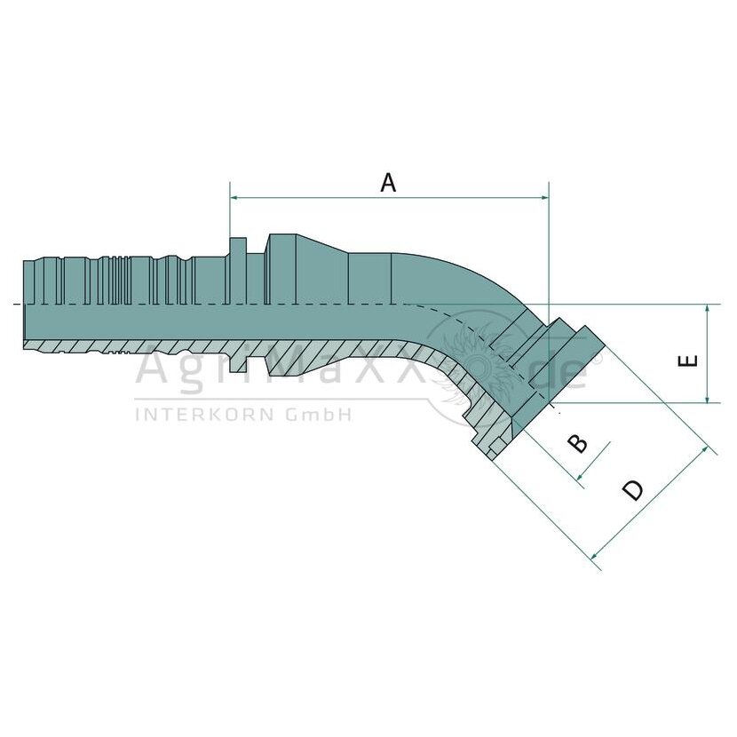 Manuli PN 32 SFL 1.1/4"" 45° - M83341-20-20