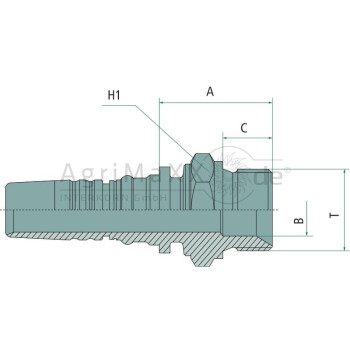 Manuli PN 38 AGR 1.1/2"" IL - M30510-24-24