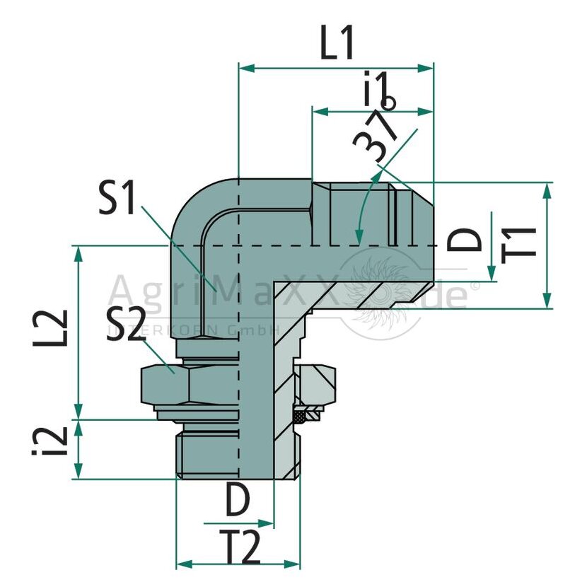 PH WEE AGJ 1.7/8 - BSPP 1.1/2 VA - 207132