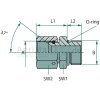 GA 1.1/16 FS-JIC x 3/4 M-UNF-WD