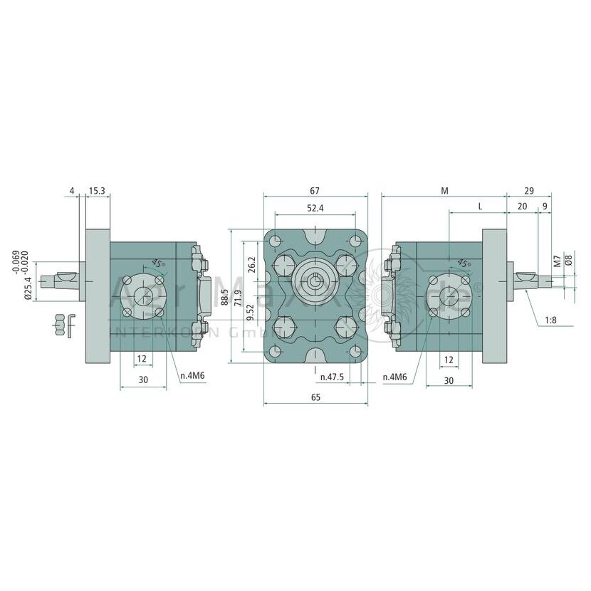 GR-1 Pumpe 4,2cc Links EU 1:8