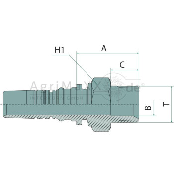 Manuli PN 63 AGN 2.1/2"" IL - M32810-40-40