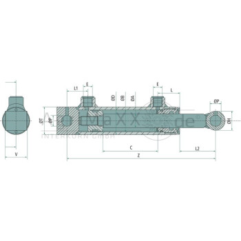 Contarini Zylinder DW-B-80/70x40x900