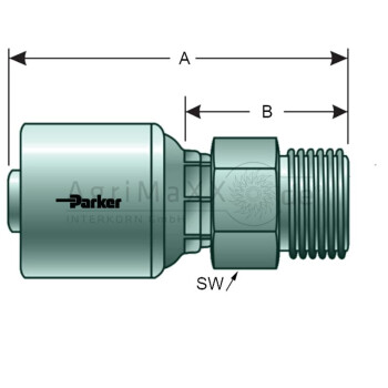 Parker PNE 25 AGS M36x2.0 (25S) - 1D248-25-16
