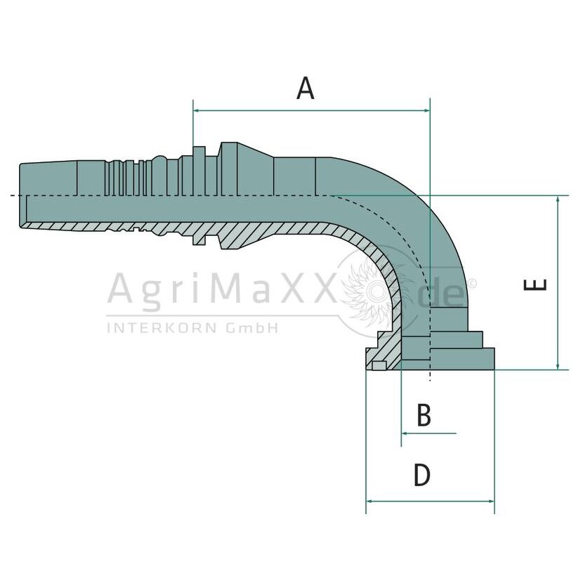Manuli PN 25 SFS 3/4"" 90° IL - M43690-16-12