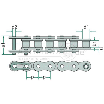 DONGHUA Rollenkette - 1176 -