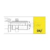 Faster 4RSHF Muffe AG 1/2"" BSP Schott - 4SRHF084/12GF H