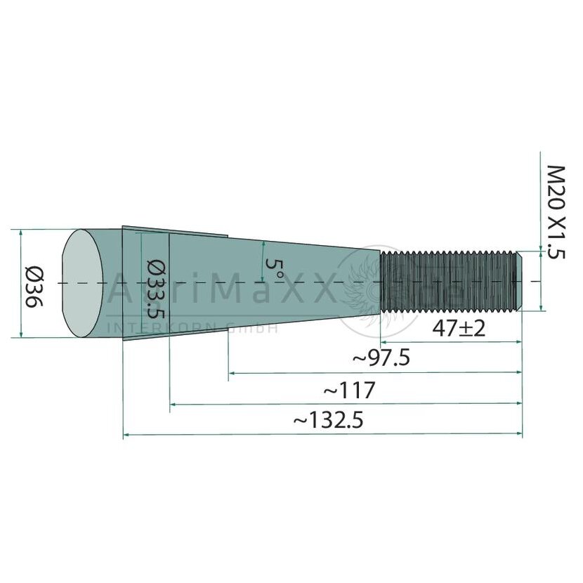 Zinken - Länge: 810 mm