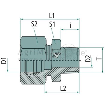 PH GEV 6 LL- M10x1 keg. VA - 102203