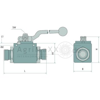 2-Hahn-loch BKH 2-10L-DN 08-(M16x1,5)