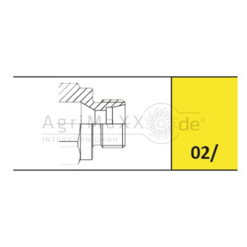 Faster P208 Muffe AG 2x M22x1,5 (15L) DN12 - 2P208-2-2/22F C
